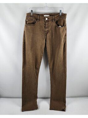 Fidelity Jeans Mens 34 Taupe Brown Jimmy Straight Leg Denim (34x34)